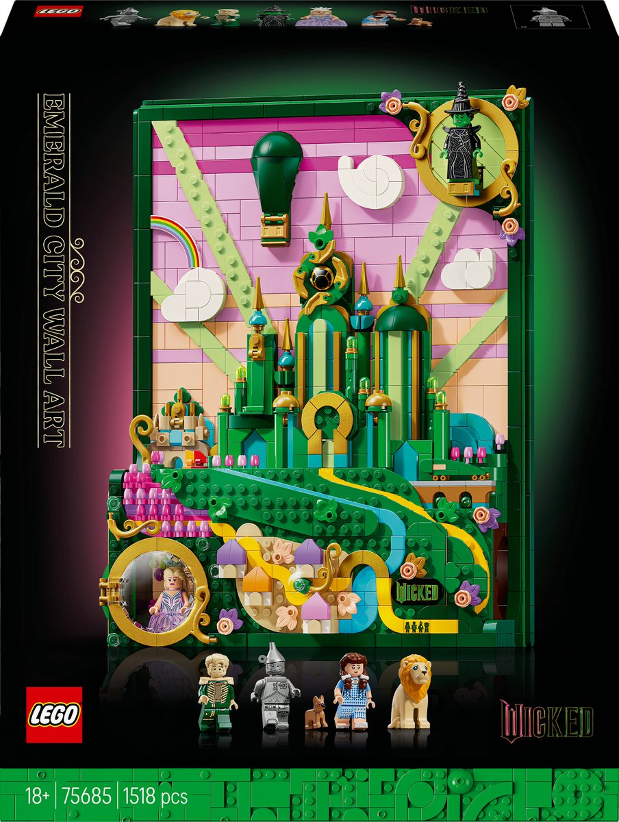 LEGO- Emerald City Muurkunst - LEGO Wicked - 75685