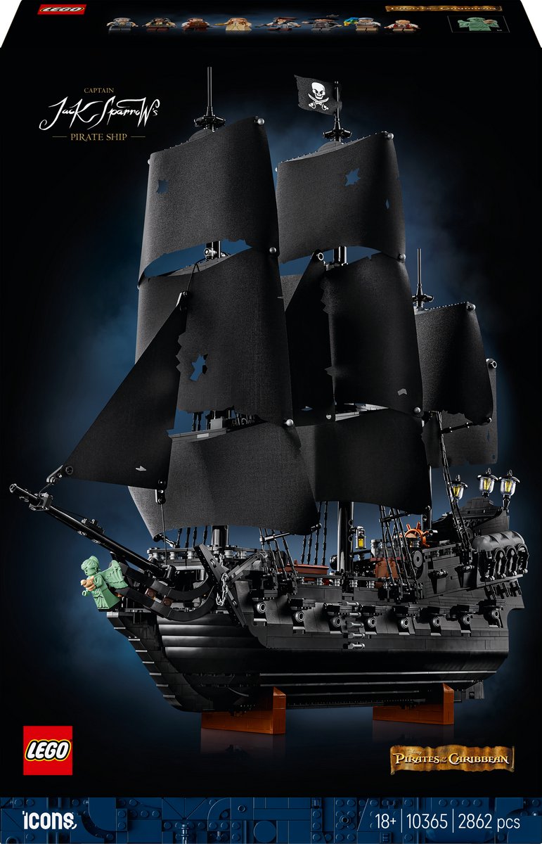 LEGO® Icons Pirates of the Caribbean - Het Piratenschip van Kapitein Jack Sparrow - 10365