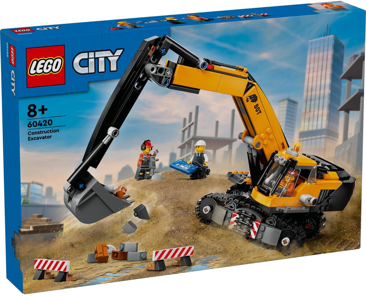 LEGO City Gele graafmachine speelgoedset - 60420