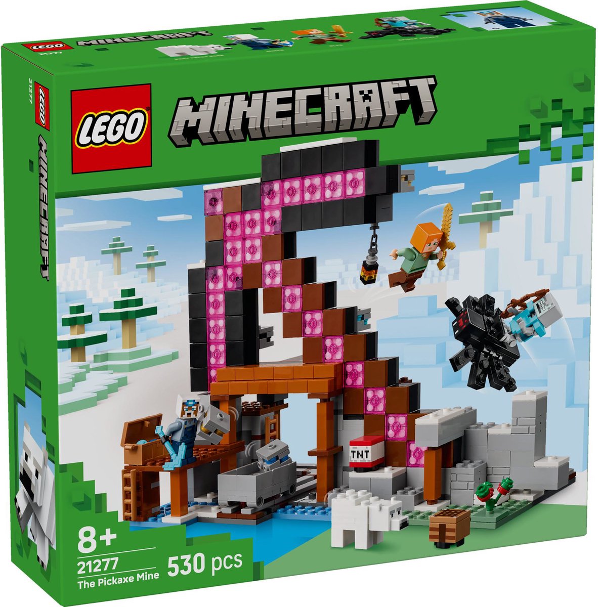 LEGO Minecraft De Pikhouweelmijn Bouwpakket voor Kinderen - 21277