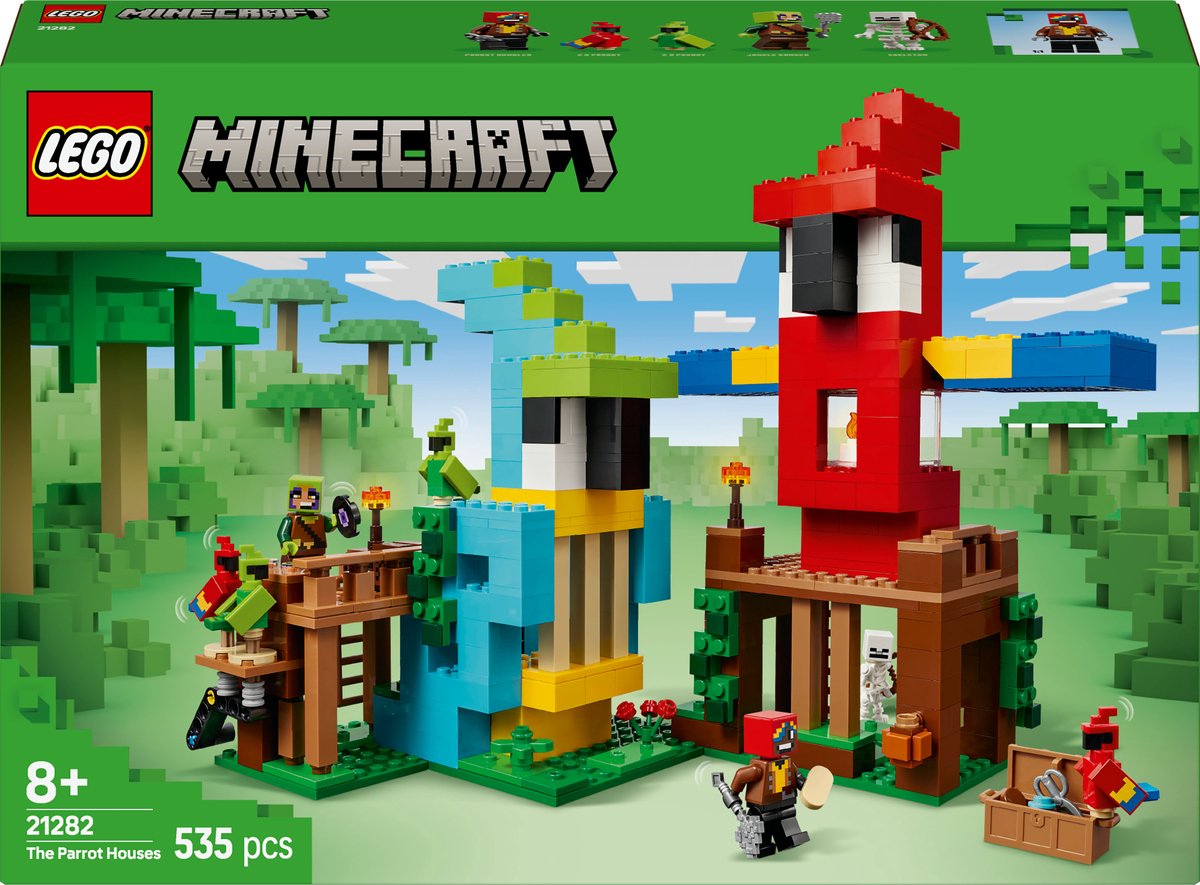 LEGO® Minecraft® De Papegaaienhuizen Bouwset - 21282