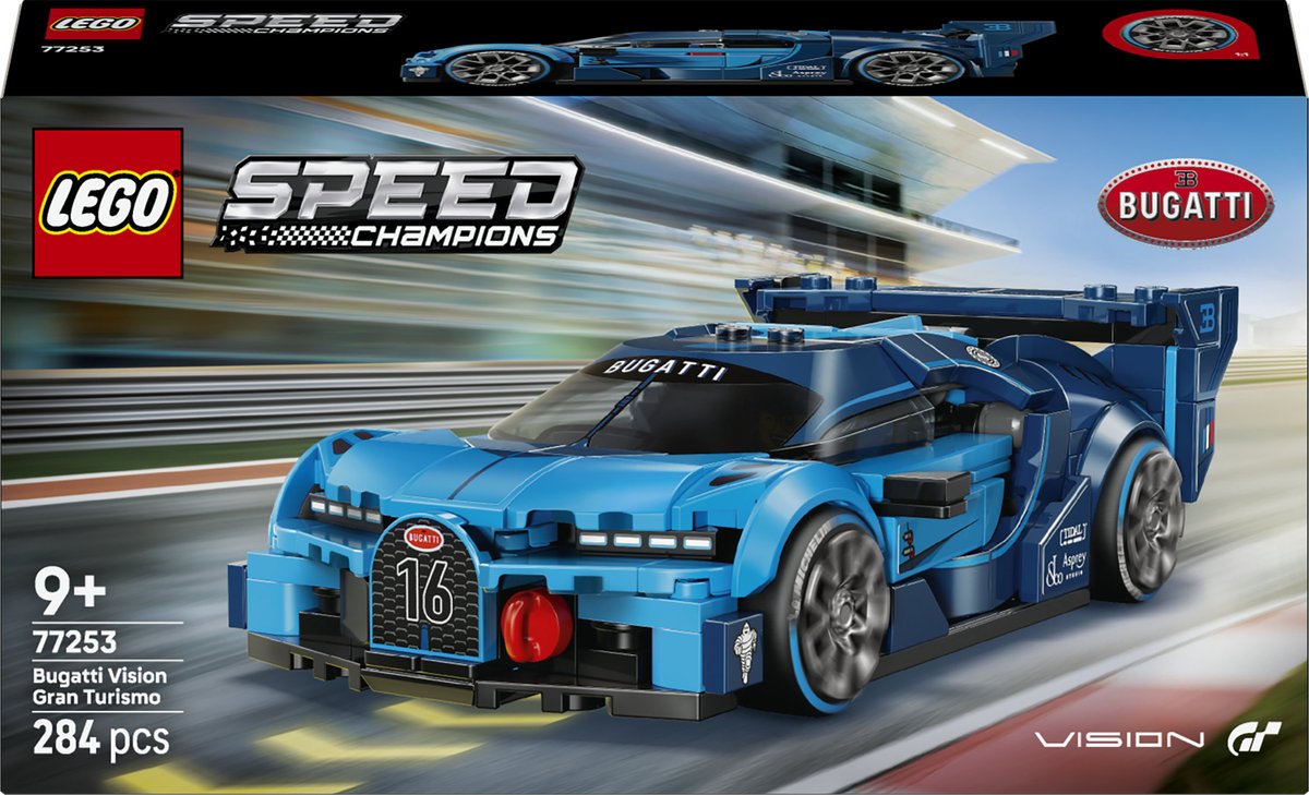 LEGO Speed Bugatti Vision GT Hypersportwagen raceauto speelgoed.