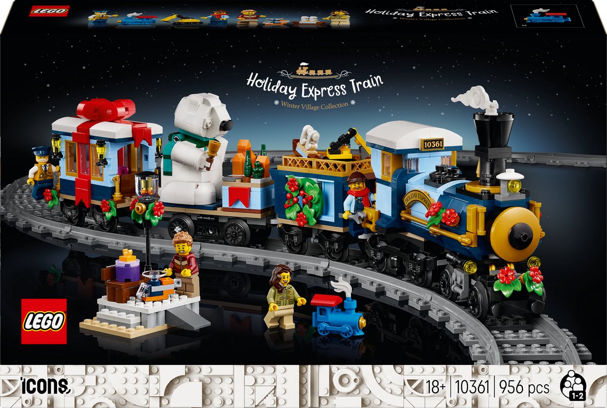 LEGO Icons Feestelijke Kersttrein Kerstdecoratie - 10361
