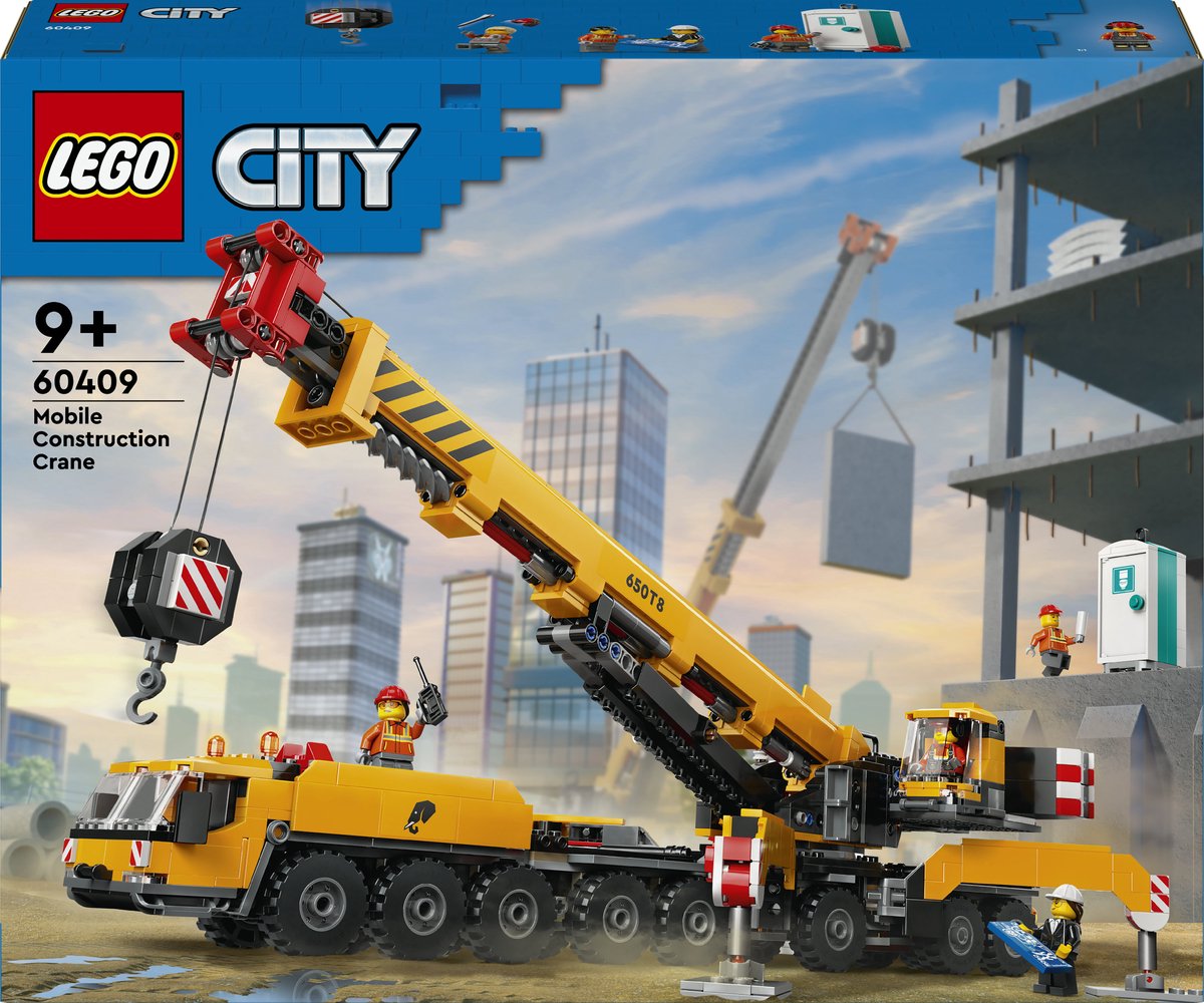 LEGO City Gele mobiele bouwkraan speelgoedset - 60409