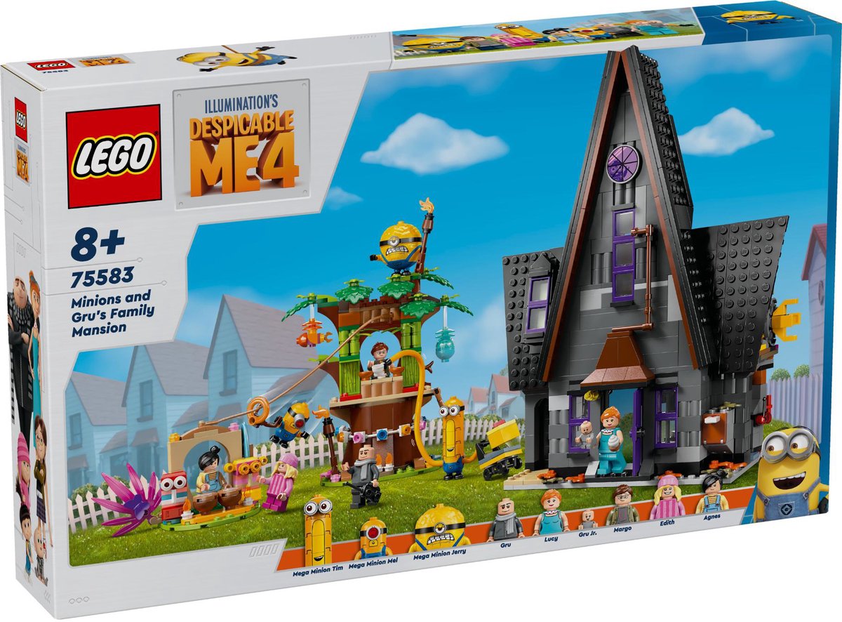 LEGO Despicable Me 4 - Huis van de Minions en Gru - 75583