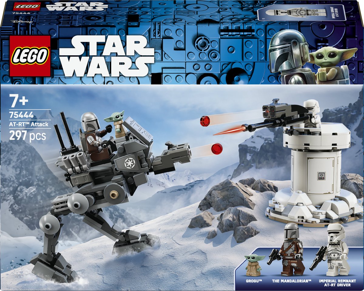 LEGO® Star Wars™ AT-RT™ Aanval - Bouwset met LEGO Minifiguur van De Mandalorian™ en Grogu™ - vanaf 7 jaar - 75444
