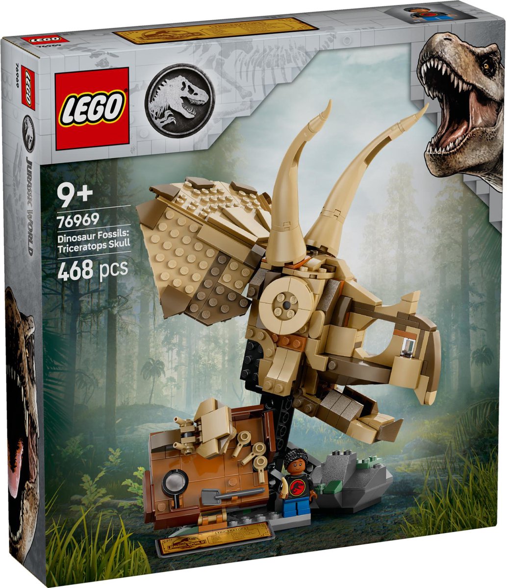 LEGO Jurassic World Dinosaurusfossielen: Triceratops schedel - 76969