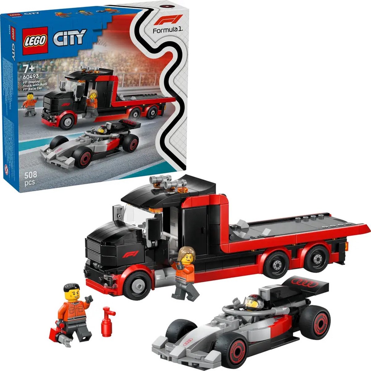 LEGO® City F1® Displaytruck met Audi F1® Racewagen - 60493