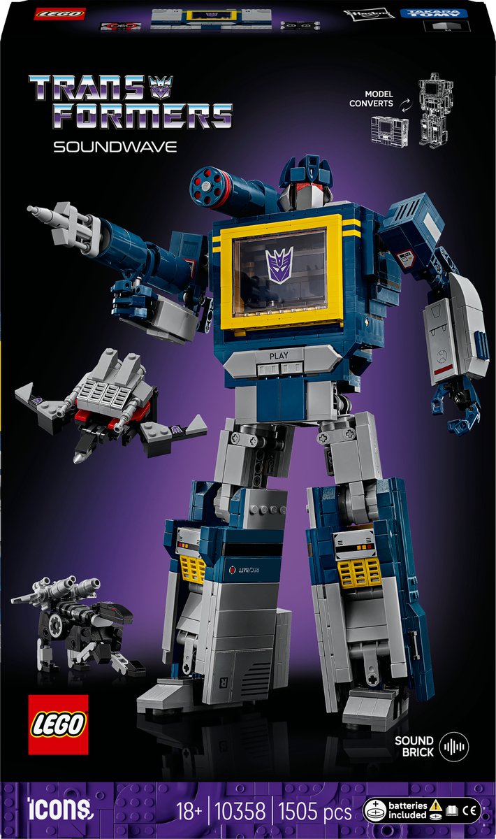 LEGO® Icons Transformers: Soundwave - Lego Transformers collectie - 10358