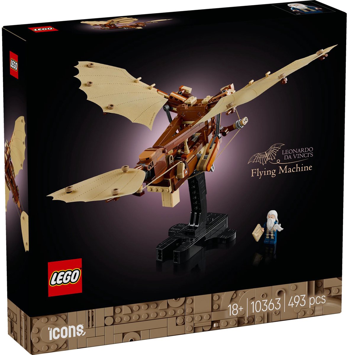 LEGO Icons De vliegmachine van Leonardo da Vinci - 10363