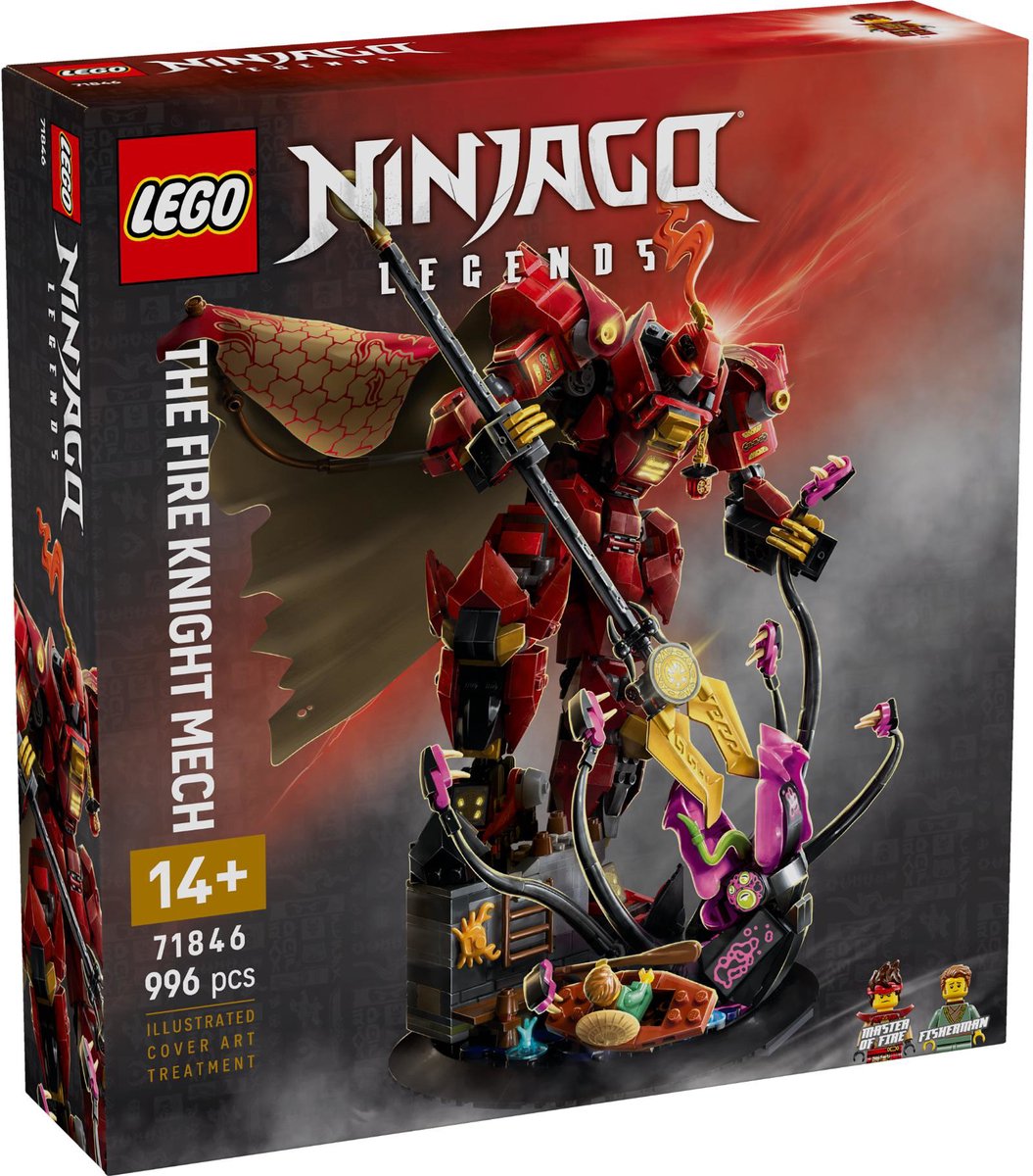 LEGO NINJAGO De Vuurriddermecha Bouwpakket voor Kinderen - 71846