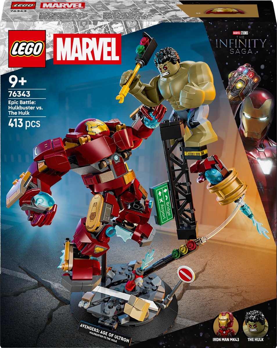 LEGO Marvel Ultieme strijd: Hulkbuster vs. Hulk Bouwpakket - 76343
