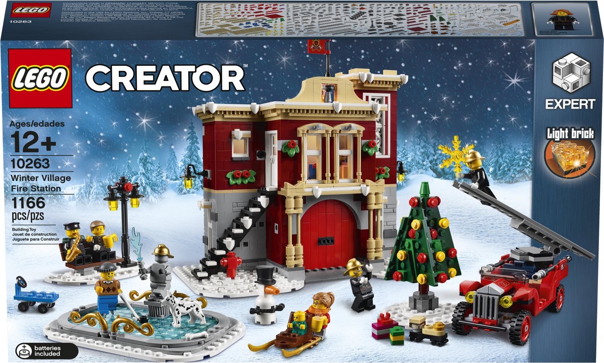 LEGO Creator Expert 10263 Brandweerkazerne in winterdorp