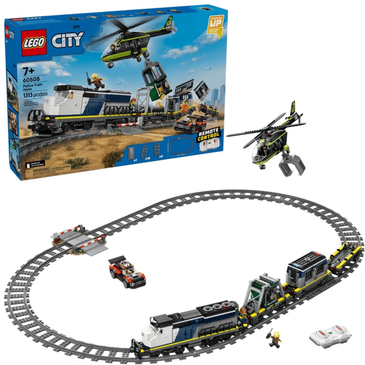 LEGO® City Overval op Politietrein - Speelgoedtreinset - 60508