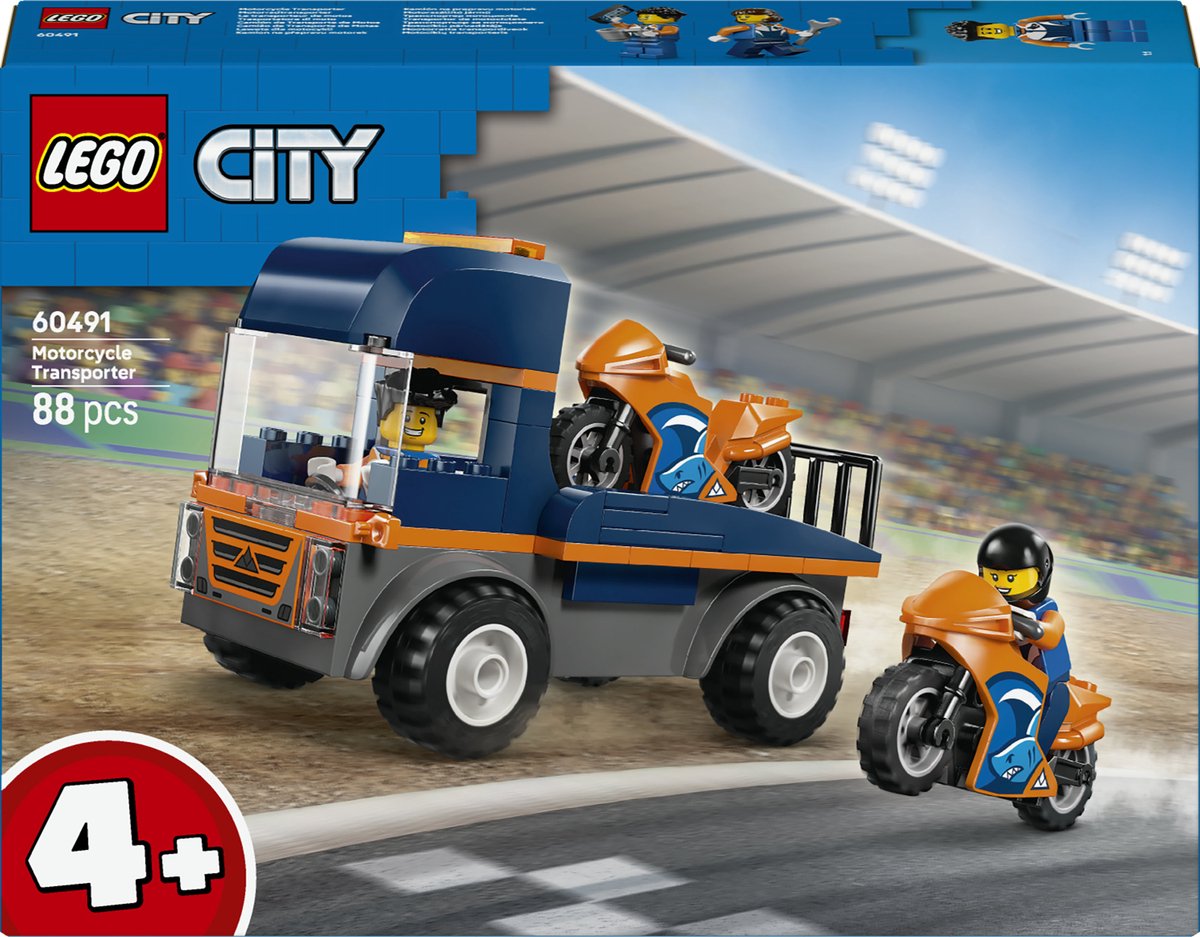 LEGO City motortransport bouwset - speelgoed voor kinderen.